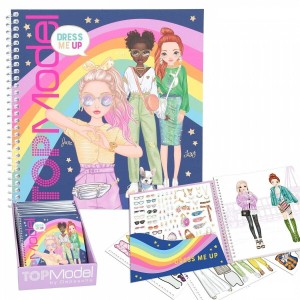 Szkicownik z Naklejkami Ubieranki Dress Me Up - Top Model
