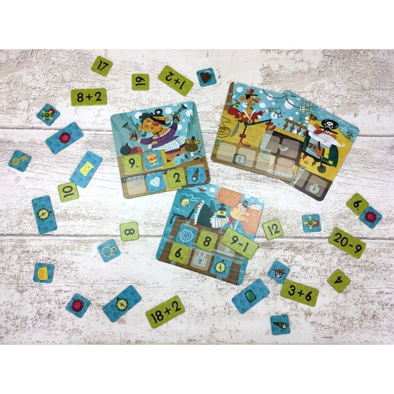 Piraci. Gra matematyczna na dodawanie i odejmowanie - Kapitan Nauka