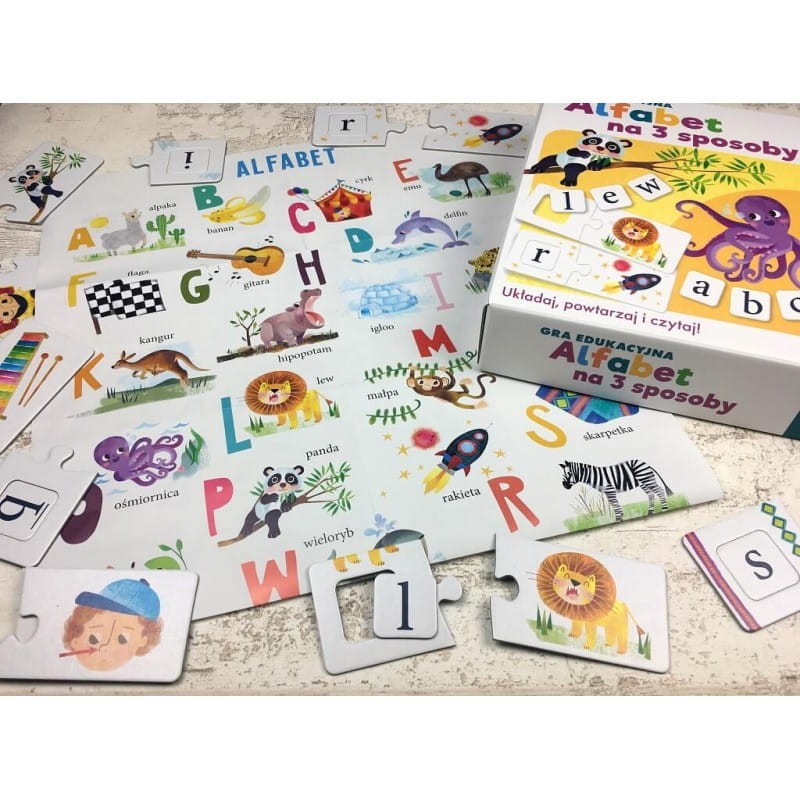 Alfabet na 3 sposoby. Gra edukacyjna -  Kapitan Nauka