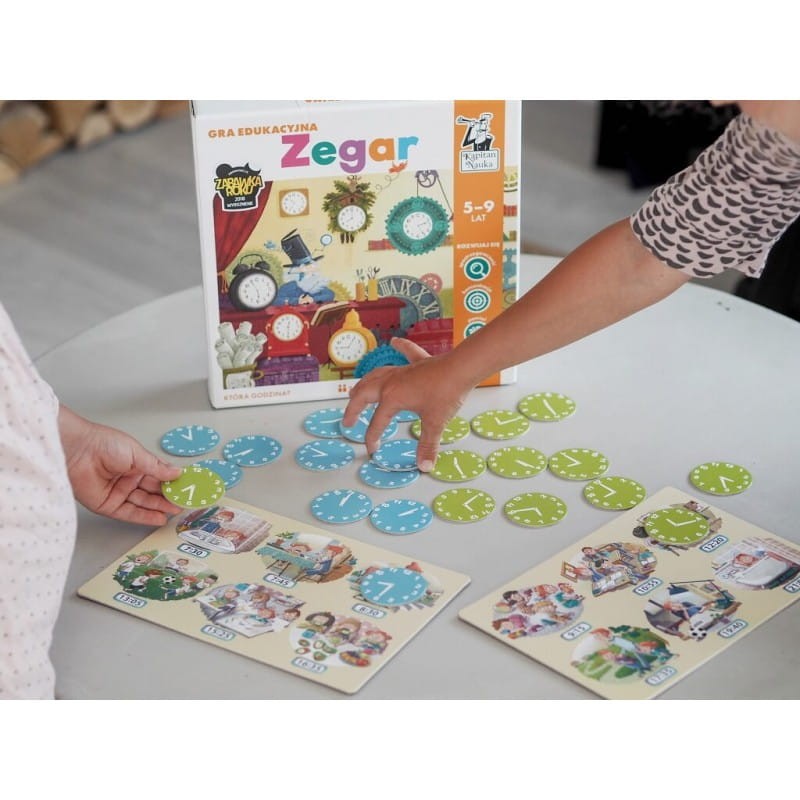Zegar. Gra edukacyjna - Kapitan Nauka