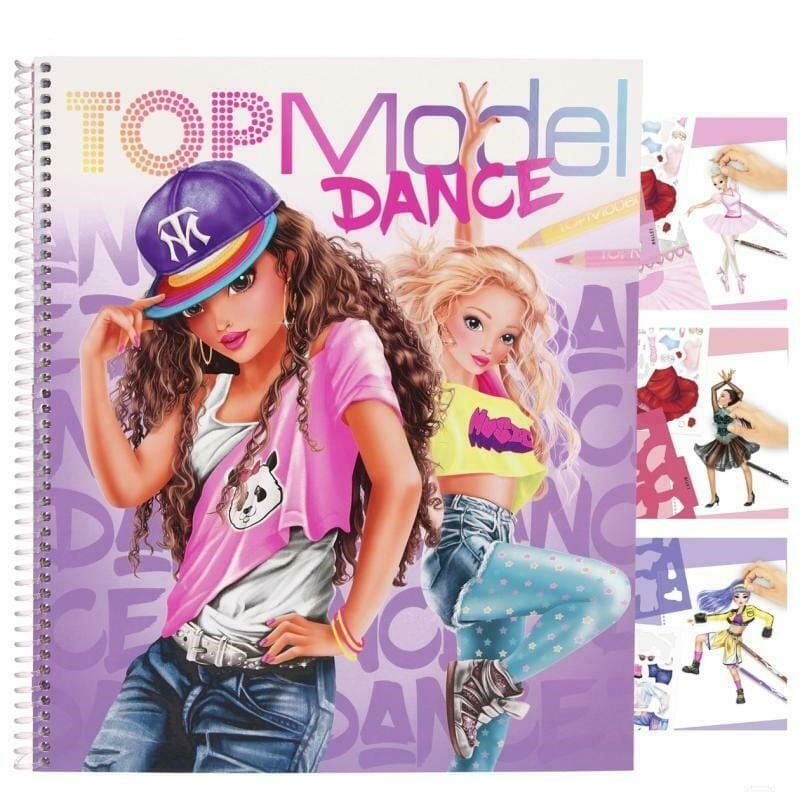 Kreatywny Szkicownik z Naklejkami Dance - Top Model