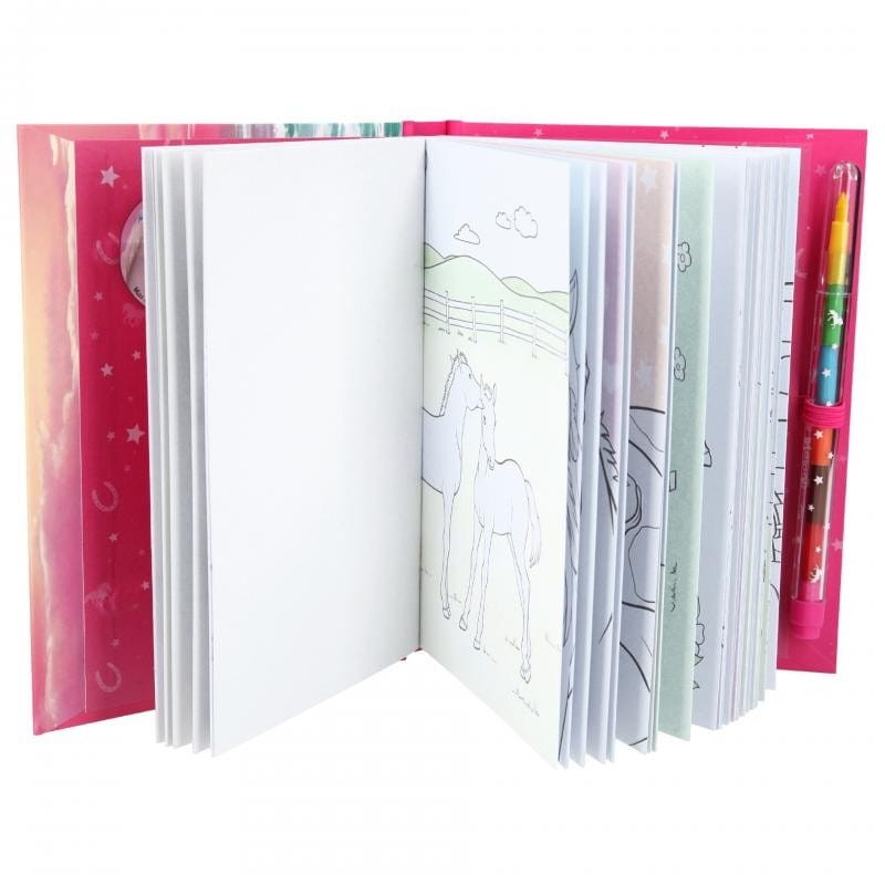 Kolorowanka z Kredką Modułową Konie - Miss Melody