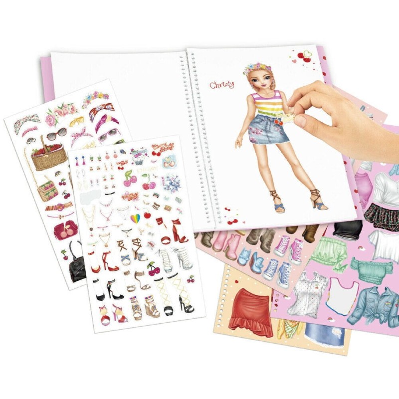 Szkicownik z Naklejkami Cherry Bomb - Top Model