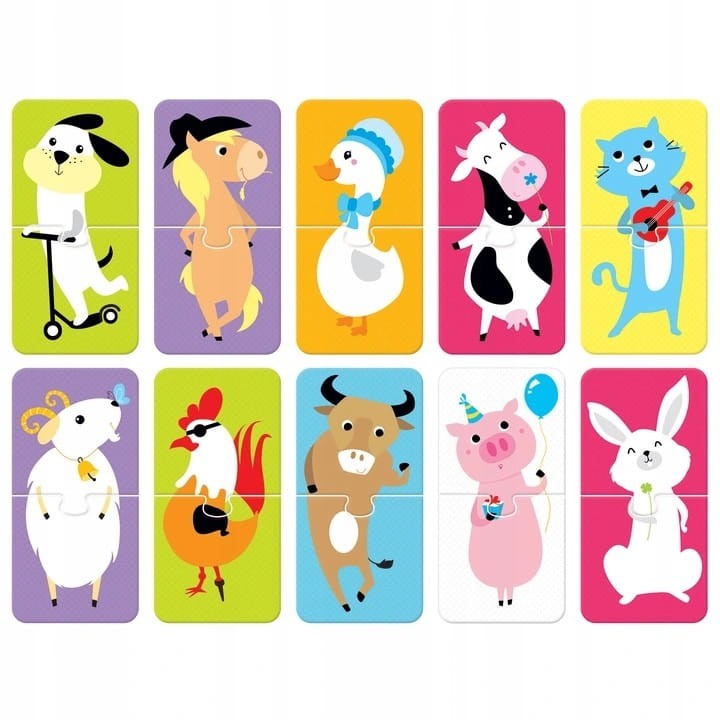 Puzzle do pary Zwierzątka. Puzzle dwuelementowe CzuCzu