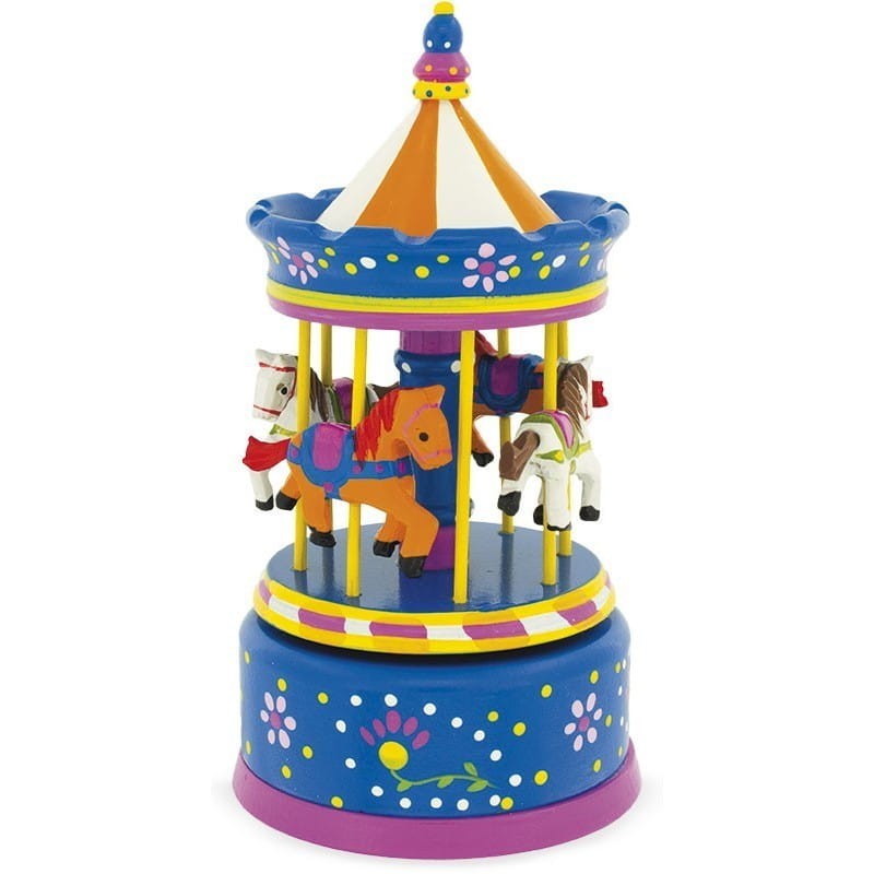 Pozytywka Kolorowe Koniki na Karuzeli Drewnianej - Ulysse