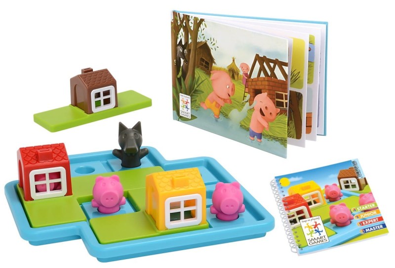 Gra Planszowa 3+ Trzy Świnki - SmartGames