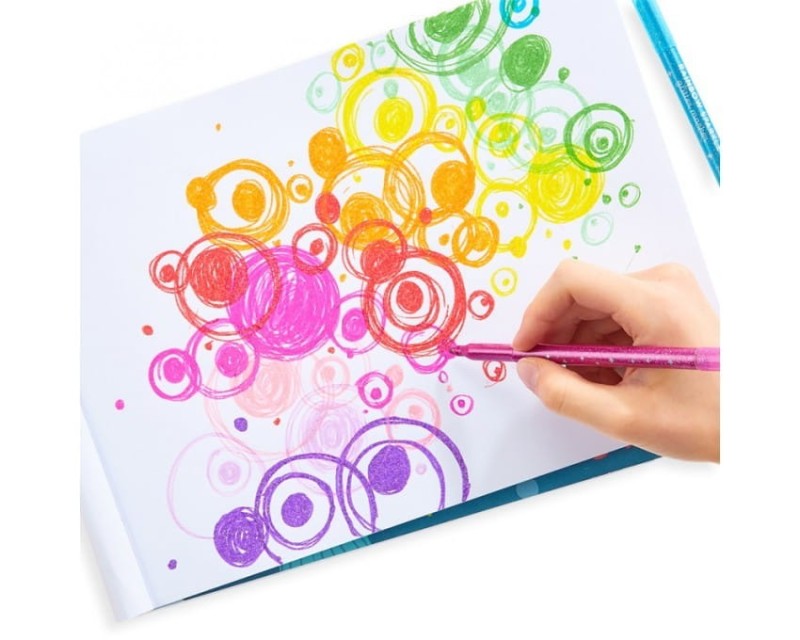 Flamastry z Brokatem, Rainbow Sparkle Glitter Markers - Ooly