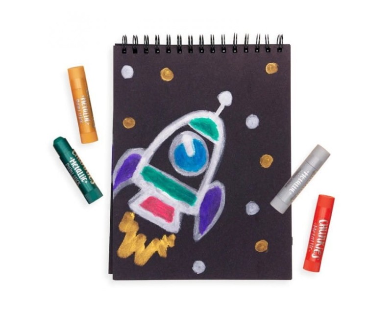 Metaliczne Farby w Kredce 6 szt Chunkies Paint Sticks - Ooly