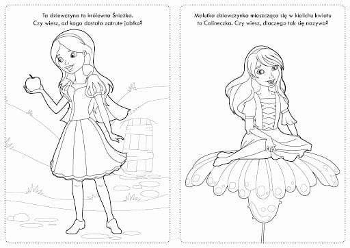 Kolorowanka z naklejkami Bajkowe Postaci - 74 naklejki