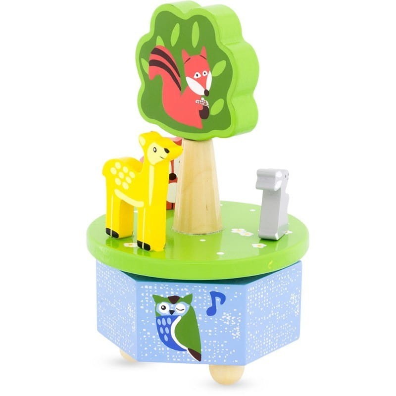 Pozytywka Drewniana Wesołe Zwierzątka Leśne - Ulysse