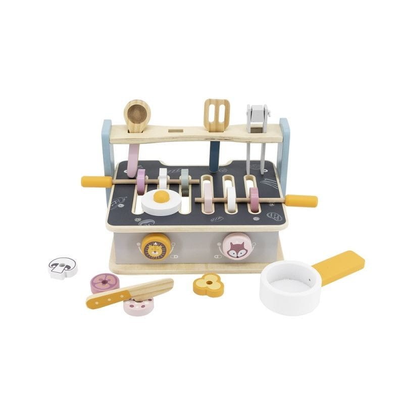 Drewniana Kuchenka i Grill z Akcesoriami - Viga