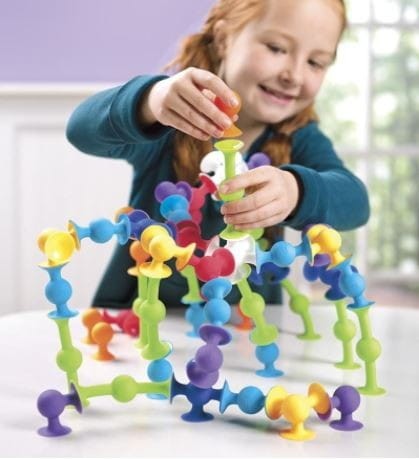 Klocki Silikonowe Przyssawki Squigz Deluxe Set - Fat Brain Toys