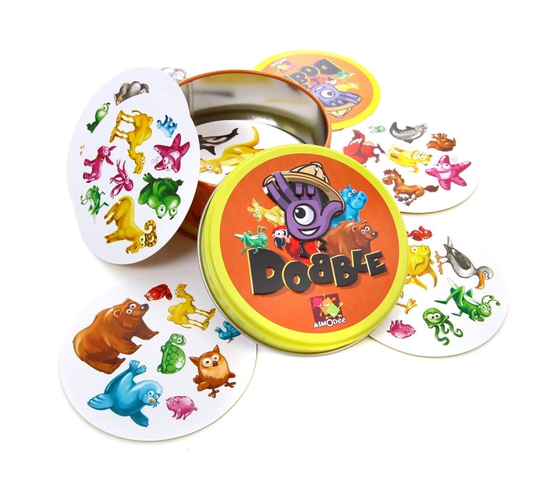 Gra Dobble Zwierzaki 5w1 - REBEL