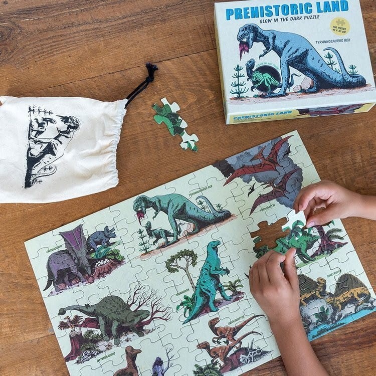 Świecące w Ciemności Puzzle Dinozaury 100 el. - Rex London
