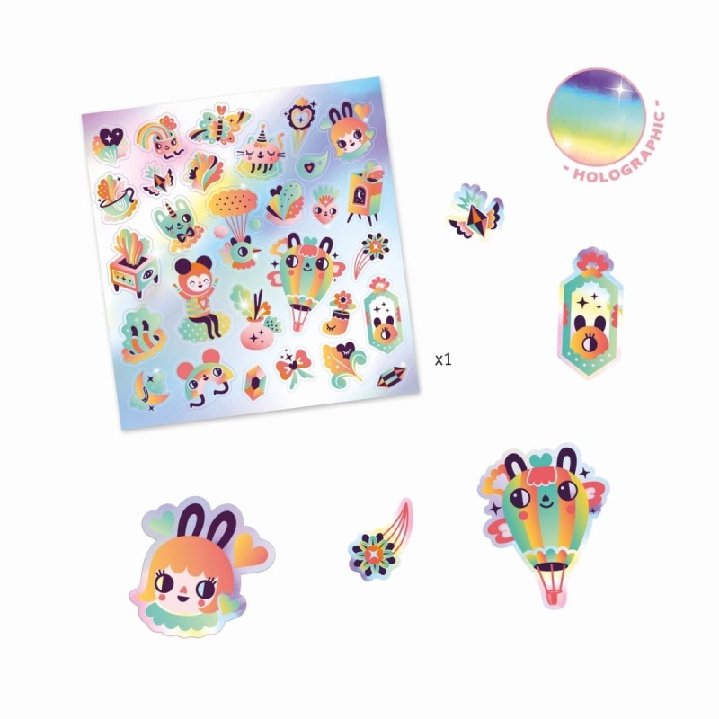 Naklejki Holograficzne Tęczowe - Djeco
