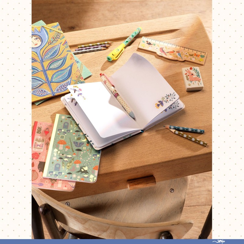 Zestaw 2 małe notesy Rose - Djeco