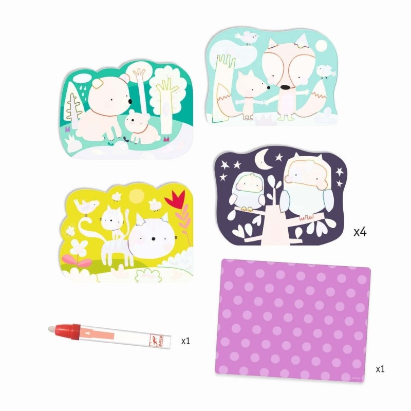 Wodne kolorowanki Ukryte w Lesie - Djeco