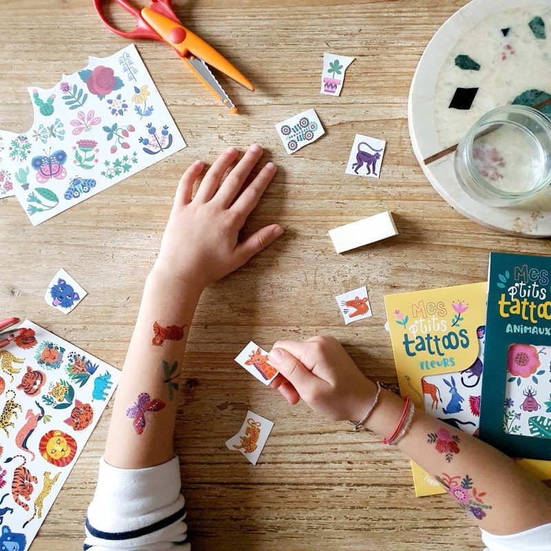 Zmywalne Tatuaże Dziecięce Zwierzęta - Auzou