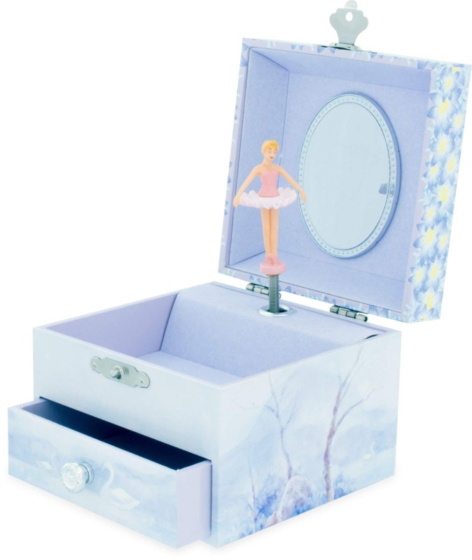 Szkatułka z Pozytywką Baletnica Jezioro Łabędzie kwadrat - Ulysse