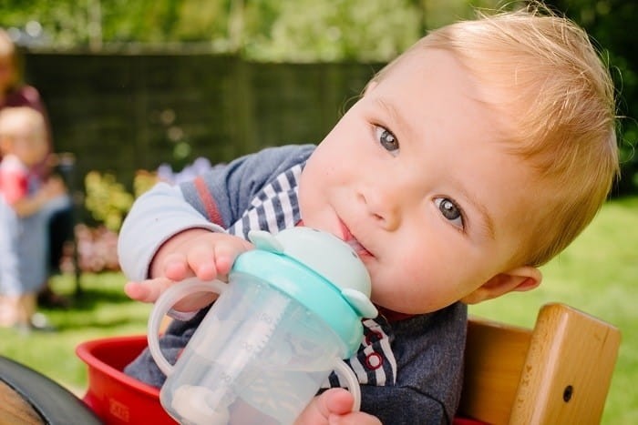 Bidon z Obciążoną Słomką Miś Boris 200 ml - Tum Tum