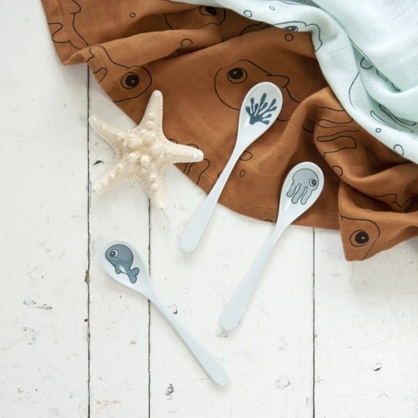 Komplet 3 Łyżeczki dla dzieci Sea Blue - Done by Deer