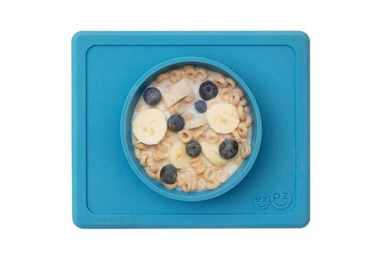 Silikonowa Miseczka Podkładka 2w1 Mini Bowl niebieska - ezpz