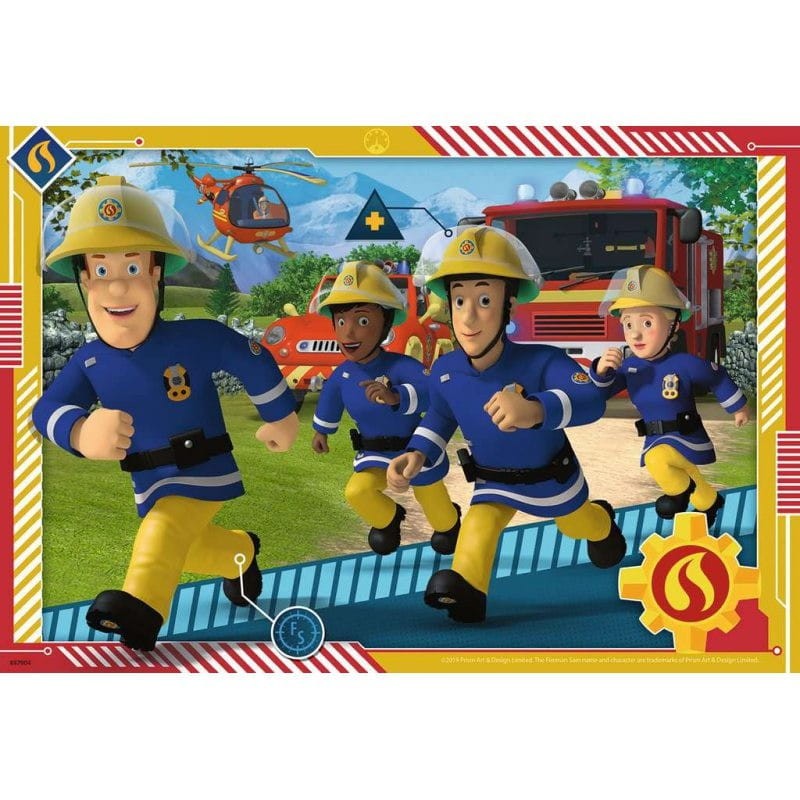 Puzzle Strażak Sam i jego drużyna 2 obrazki - Ravensburger