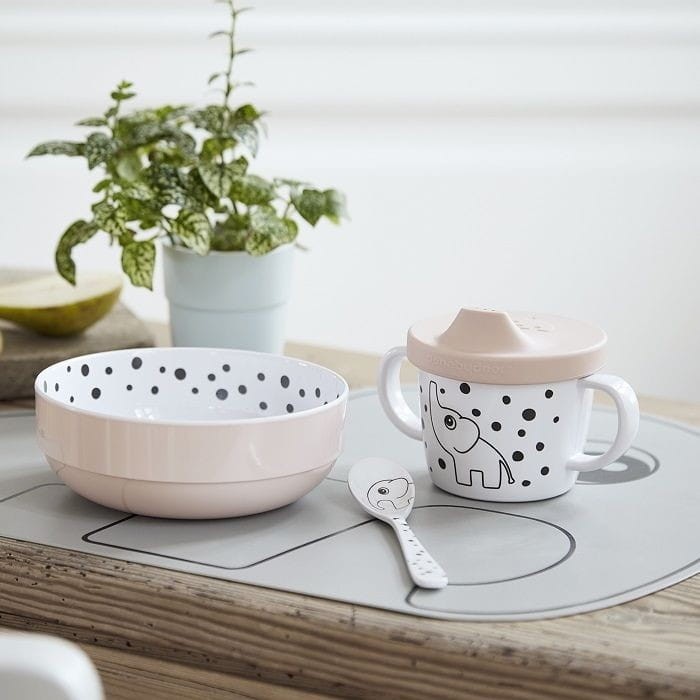 Zestaw Naczyń dla Dzieci Happy Dots Powder- Done by Deer