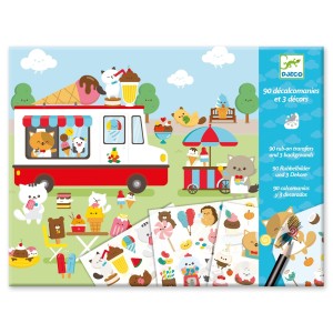 Kalkomania Aranżowanie Przestrzeni Cukierkowy Świat  - Djeco