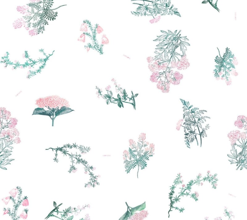 Chusteczka Supełkowa z daszkiem Herbs Pink - Lullalove