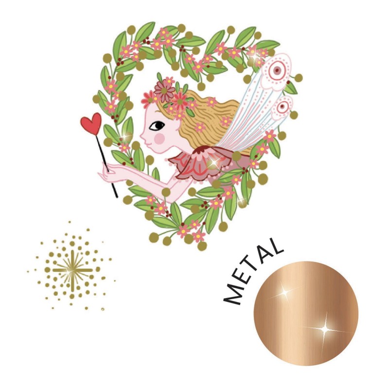 Tatuaże Dziecięce Metaliczne Wróżki - Djeco