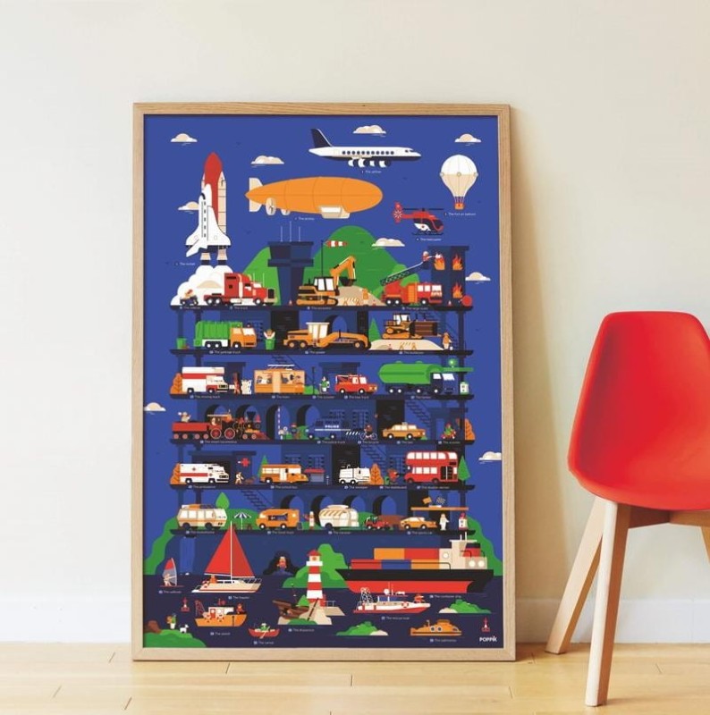 Wyklejanka Plakat Pojazdy - Poppik