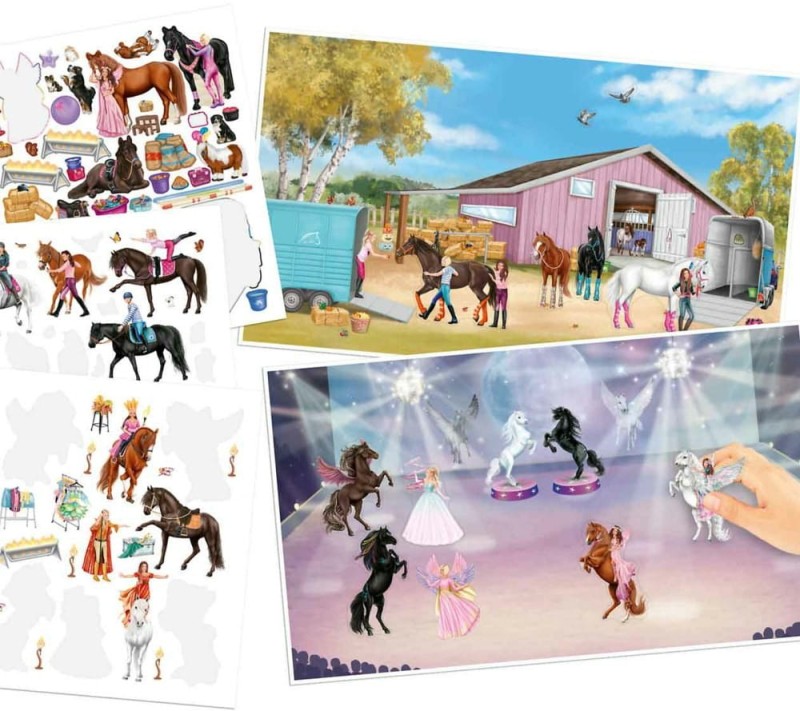 Kreatywny Album z naklejkami Stickerworld Konie - Miss Melody