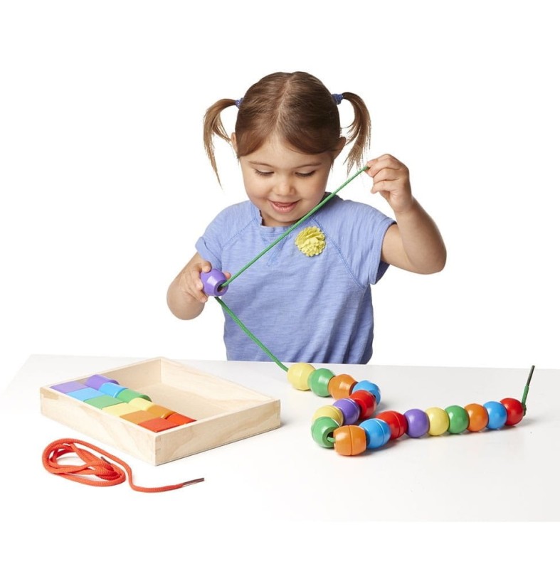 Drewniane klocki nawlekanka - Melissa & Doug