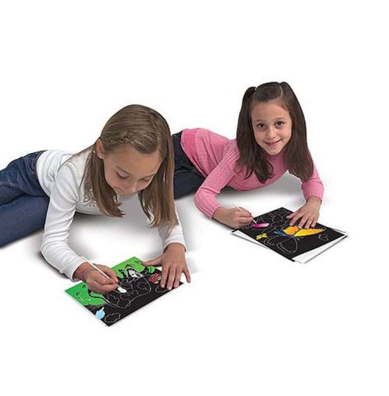 Tęczowe Wydrapywanki Motyle Scratch Art - Melissa & Doug