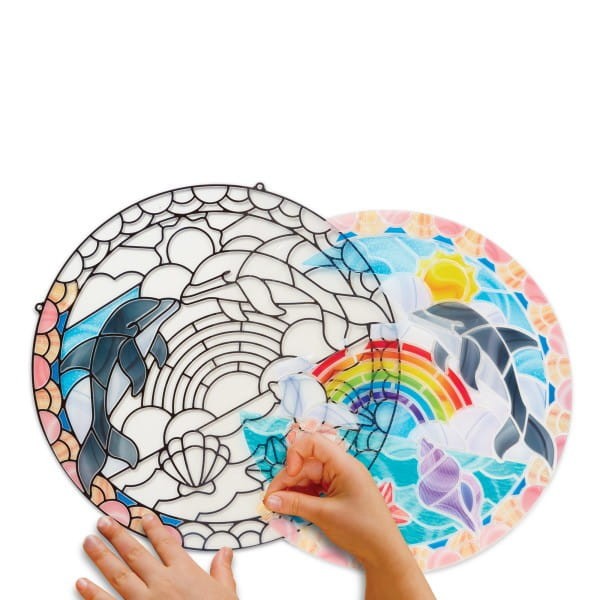 Witraż Mozaika DIY Delfiny - Melissa and Doug