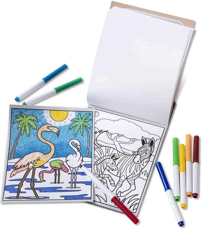 Kolorowanka z Pisakami Dzikie Zwierzęta - Melissa & Doug