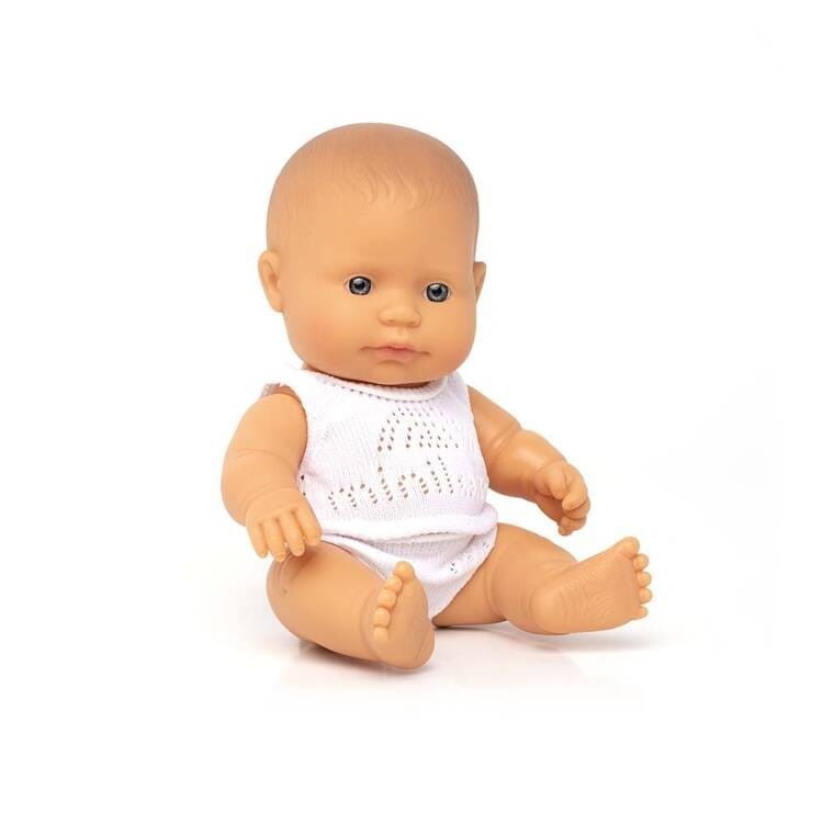 Pachnąca Lalka Bobas Dziewczynka Europejka 21 cm - Miniland Doll
