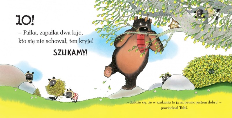 Miś Tuliś bawi się w chowanego