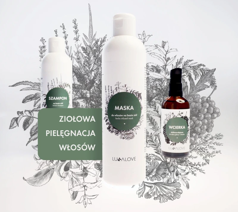 Ziołowa maska do włosów 250 ml - Lullalove