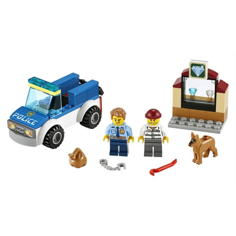 Klocki LEGO City Oddział policyjny z psem 60241