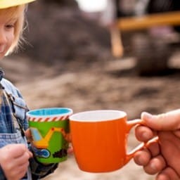 Dziecięcy Kubek z Melaminy Koparka - Spiegelburg