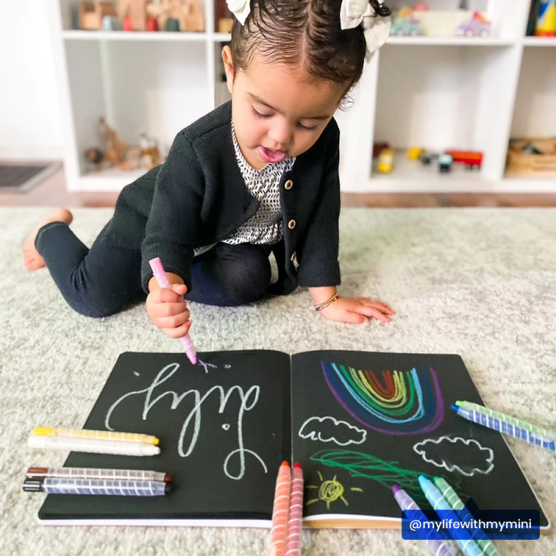 Kredki Olejne Pastelowe w Wysuwanym Etui 12 szt. Twisty Stix - Ooly