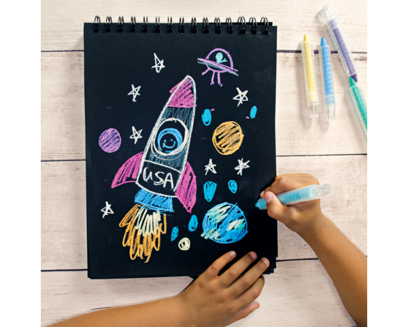 Kreda w Kredce z Wysuwanym Etui 12 szt. Chalk-O-Rama - Ooly