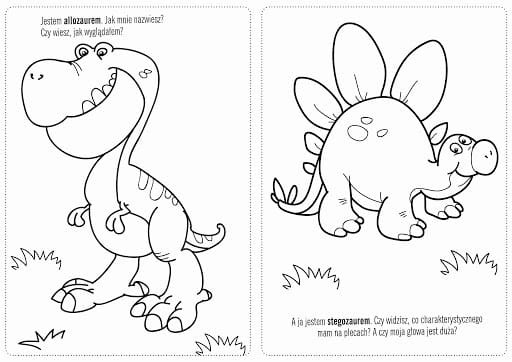 Kolorowanka z naklejkami Dinozaury - 74 naklejki
