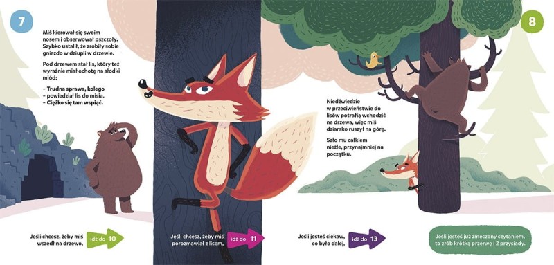 O Bardzo Głodnym Misiu, bajka - wybierajka