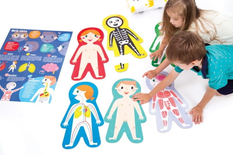 Duuuże puzzle Moje ciało - Czu Czu