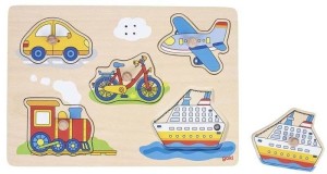 Układanka Dźwiękowa Pojazdy - Goki