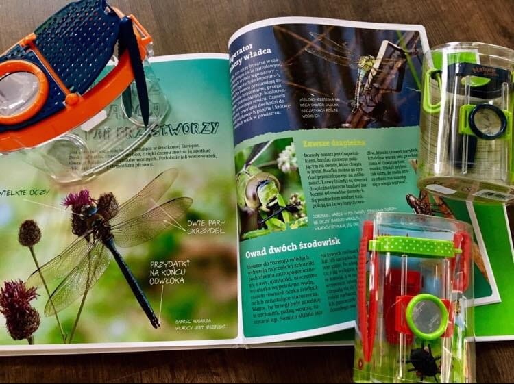 Pojemnik Odkrywcy na Owady z pęsetą i szkłem powiększającym - Die Spiegelburg