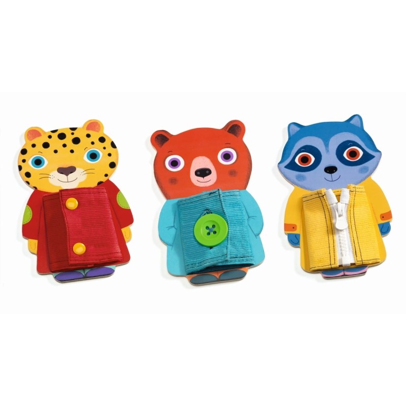 Zwierzątka do nauki ubierania Ziptou - Djeco